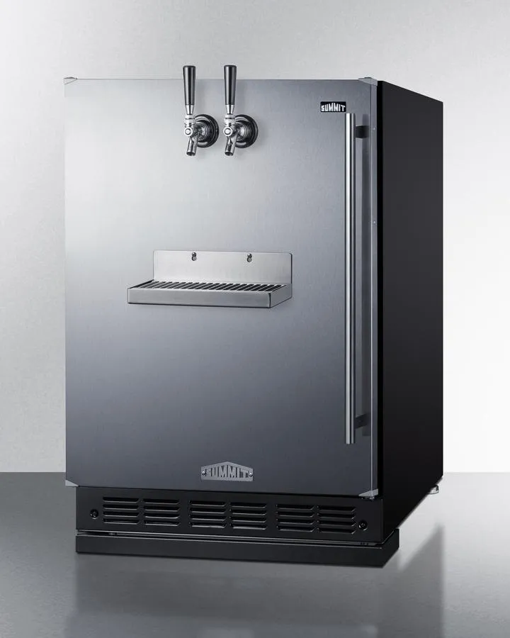 Summit SBC7BRSFRTPCFLHD 24 Wide Front Tap Built-In Cold Brew Coffee Kegerator