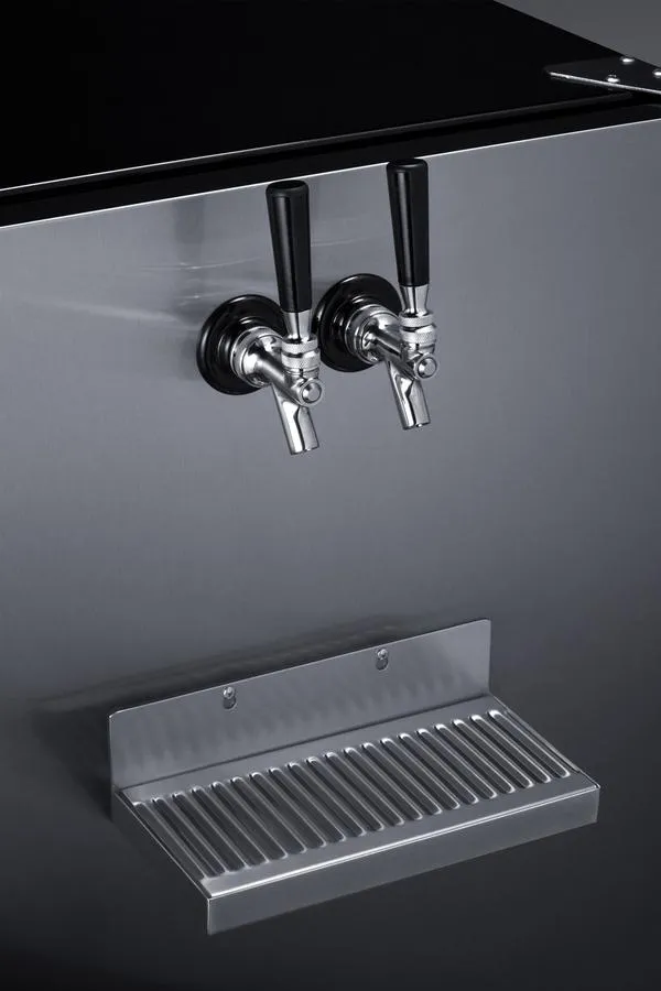 Summit SBC7BRSFRTPCFLHD 24 Wide Front Tap Built-In Cold Brew Coffee Kegerator