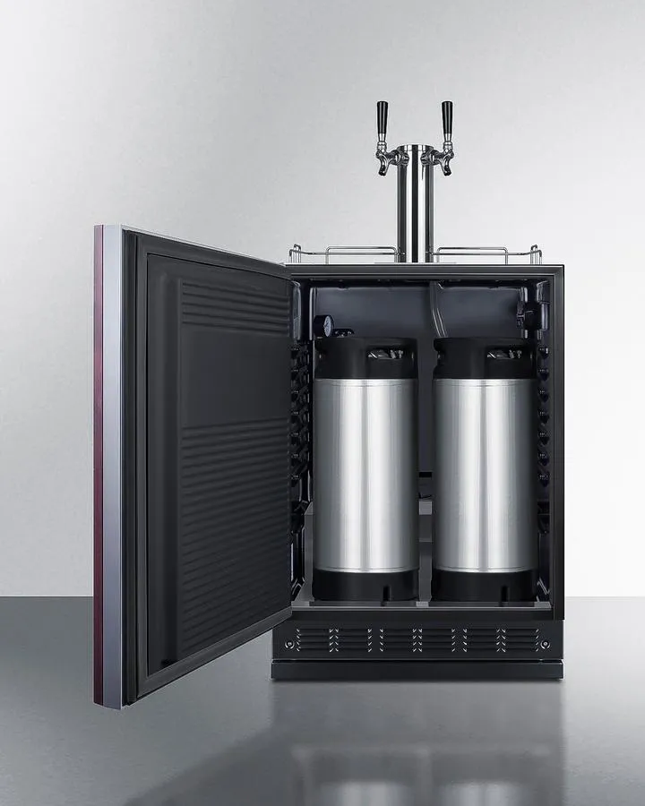Summit SBC7BRSIFCF2LHD 24 Wide Cold Brew Coffee Kegerator (Panel Not Included)