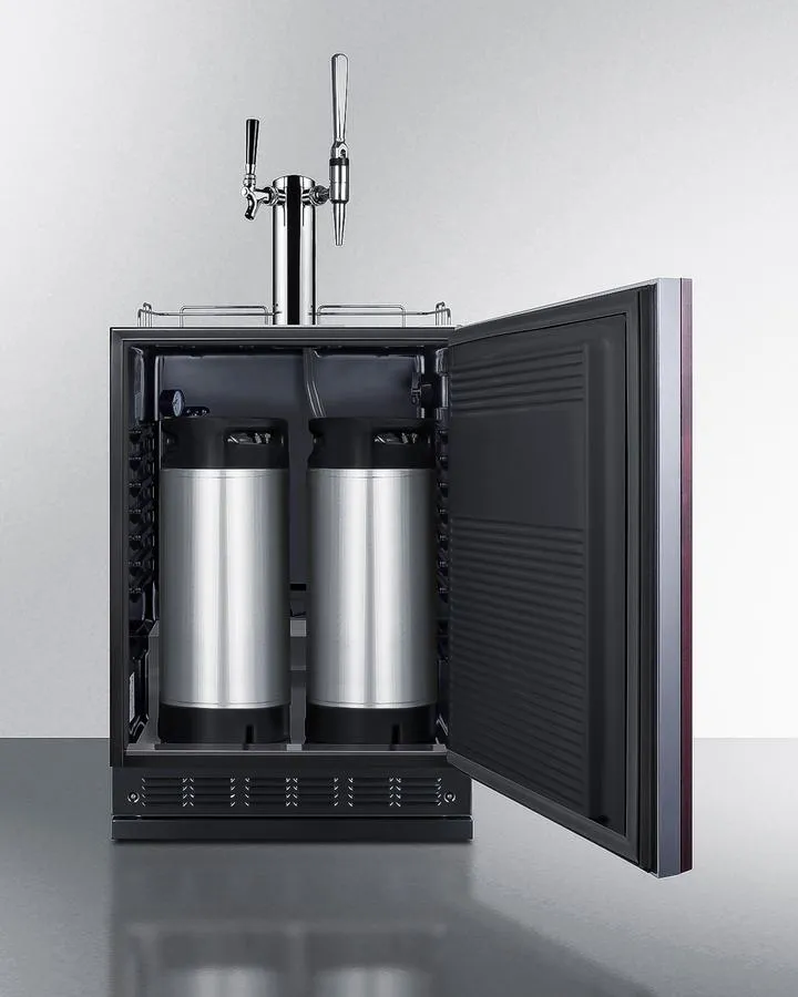 Summit SBC7BRSIFCM2 24 Wide Cold Brew/Nitro Kegerator (Panel Not Included)