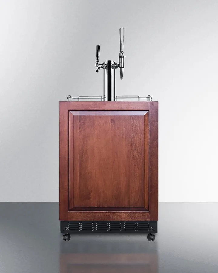 Summit SBC7BRSIFCM2LHD 24 Wide Cold Brew/Nitro Kegerator (Panel Not Included)