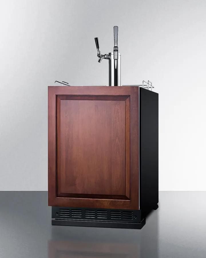Summit SBC7BRSIFCM2LHD 24 Wide Cold Brew/Nitro Kegerator (Panel Not Included)