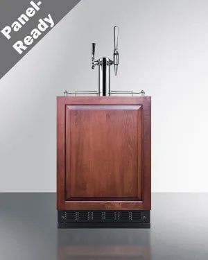 Summit SBC7BRSIFCM2LHD 24 Wide Cold Brew/Nitro Kegerator (Panel Not Included)