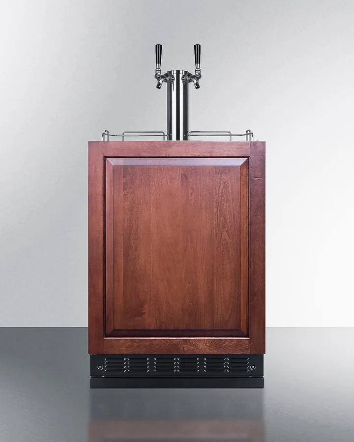 Summit SBC7BRSIFWK2LHD 24 Wide Wine Kegerator (Panel Not Included)