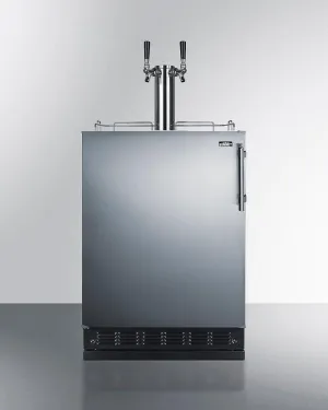 Summit SBC7BRSWK2LHD 24 Wide Wine Kegerator