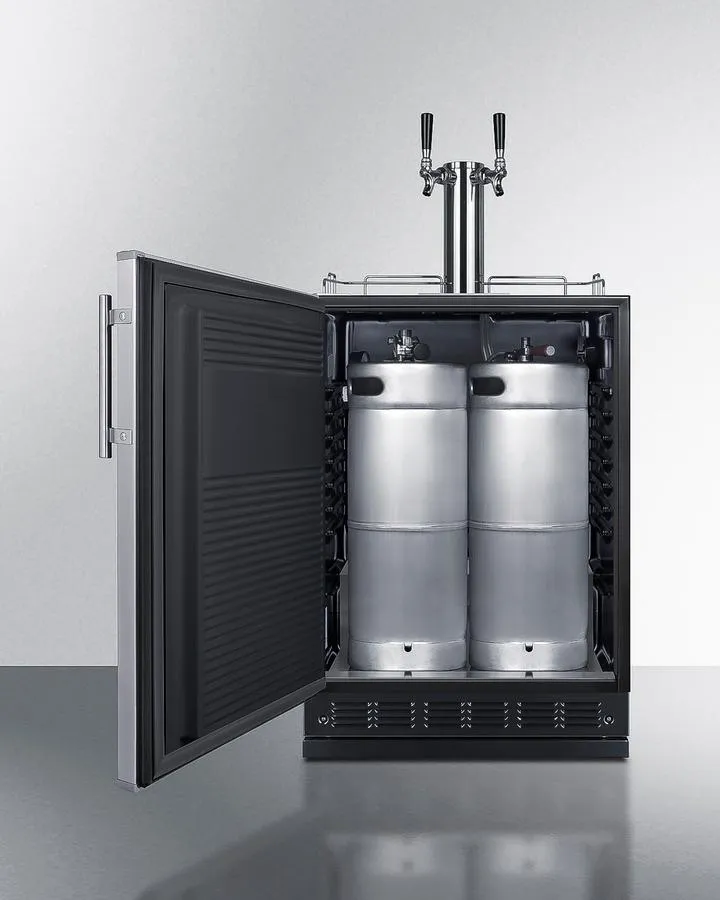Summit SBC7BRSWK2LHD 24 Wide Wine Kegerator