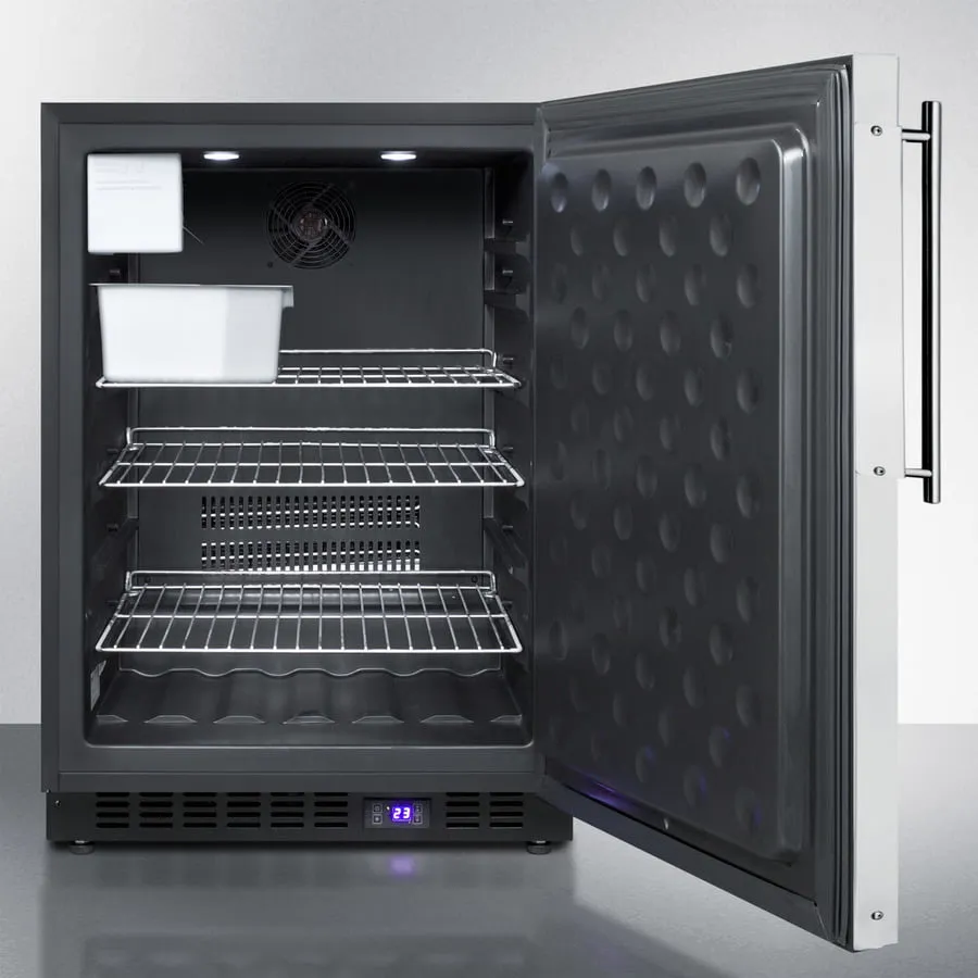 Summit SPFF51OSFRIM 24 Wide Outdoor All-Freezer With Icemaker