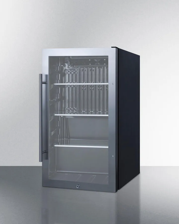 Summit SPR488BOSADA Shallow Depth Indoor/Outdoor Beverage Cooler. Ada Compliant