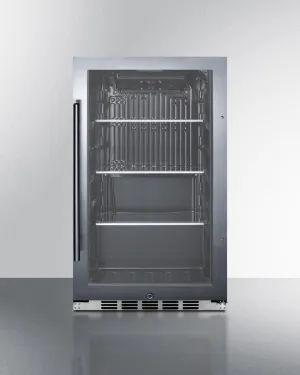 Summit SPR488BOSH34CSS Shallow Depth Indoor/Outdoor Beverage Cooler