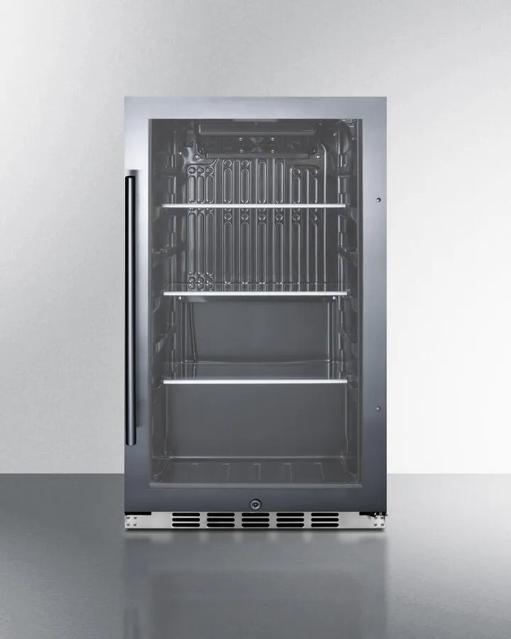 Summit SPR488BOSH34CSS Shallow Depth Indoor/Outdoor Beverage Cooler
