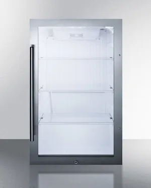 Summit SPR489OSADA Shallow Depth Indoor/Outdoor Beverage Cooler. Ada Compliant