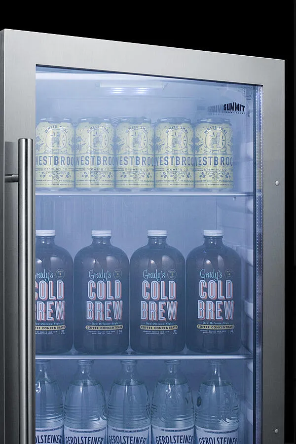 Summit SPR489OSADA Shallow Depth Indoor/Outdoor Beverage Cooler. Ada Compliant