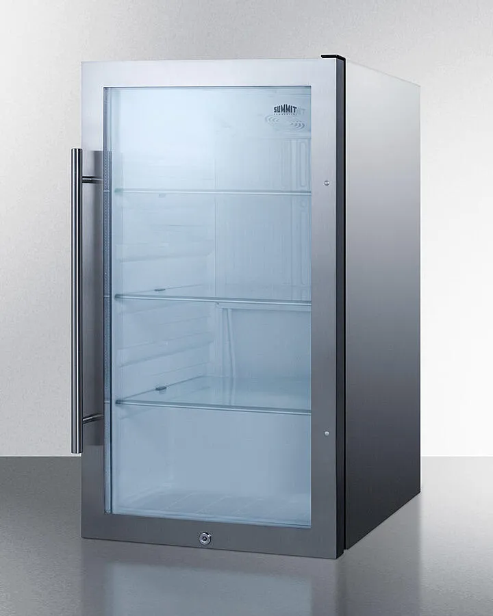 Summit SPR489OSCSS Shallow Depth Indoor/Outdoor Beverage Cooler