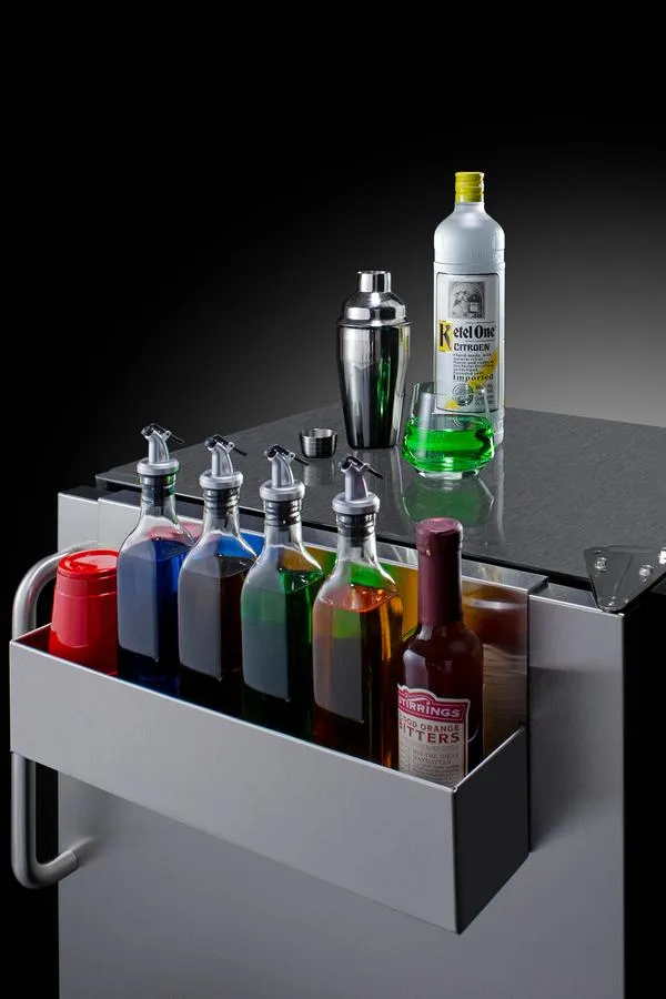 Summit SPR7BOSSTSR 24 Wide Outdoor All-Refrigerator. With Speed Rail