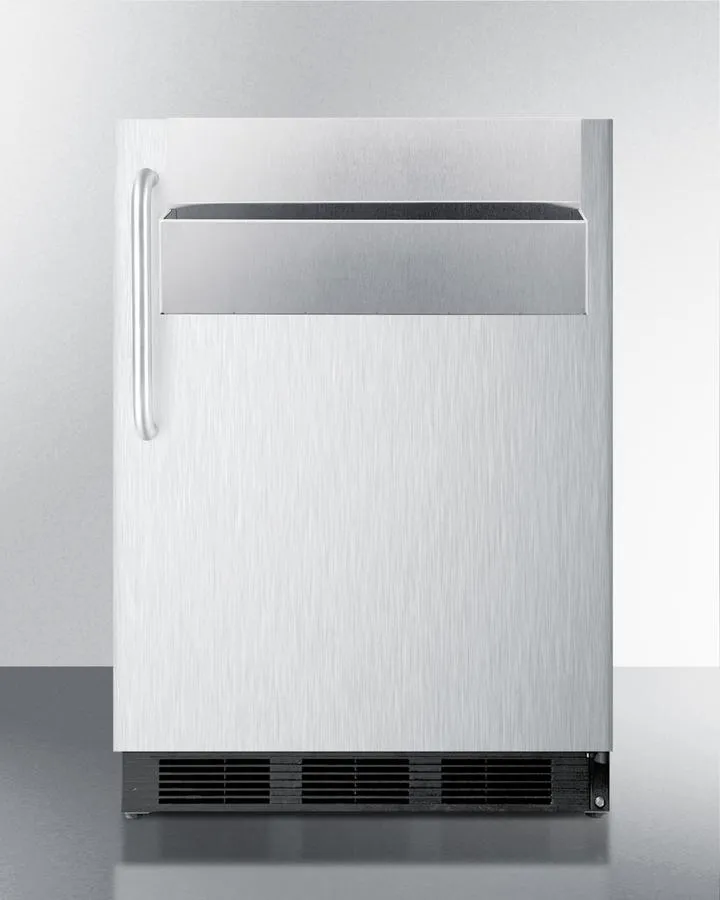 Summit SPR7BOSSTSR 24 Wide Outdoor All-Refrigerator. With Speed Rail