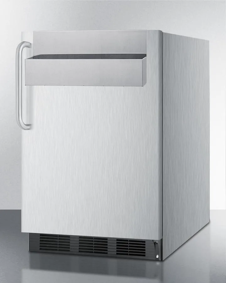 Summit SPR7BOSSTSR 24 Wide Outdoor All-Refrigerator. With Speed Rail