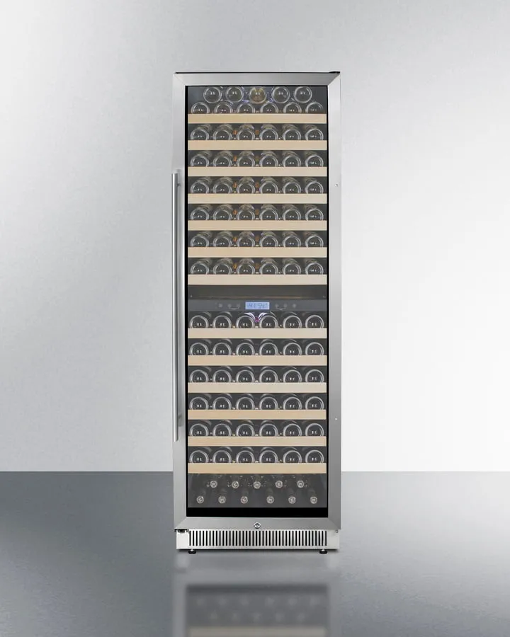 Summit SWC1966B 24 Wide Dual Zone Wine Cellar