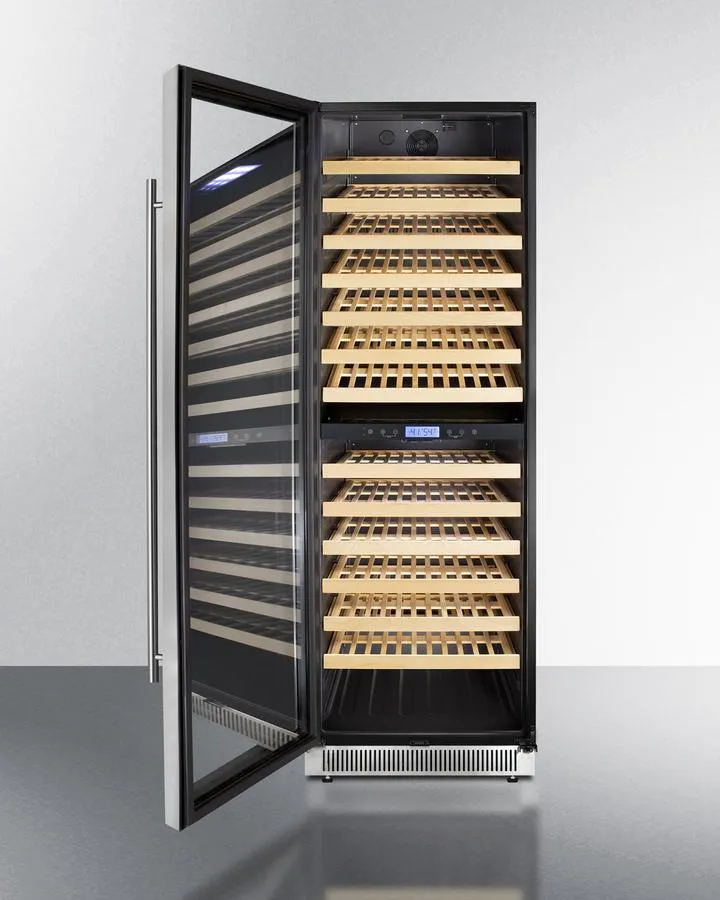 Summit SWC1966BCSSLHD 24 Wide Dual Zone Wine Cellar