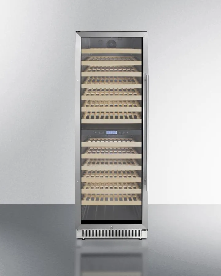 Summit SWC1966BLHD 24 Wide Dual Zone Wine Cellar