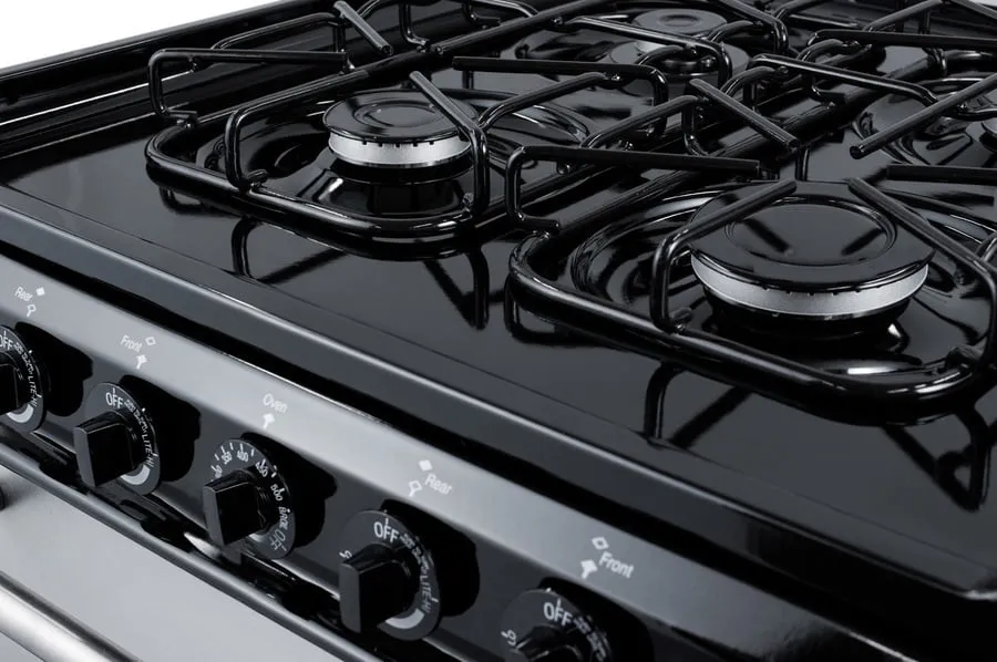Summit TTM63027BKSW 24 Wide Gas Range