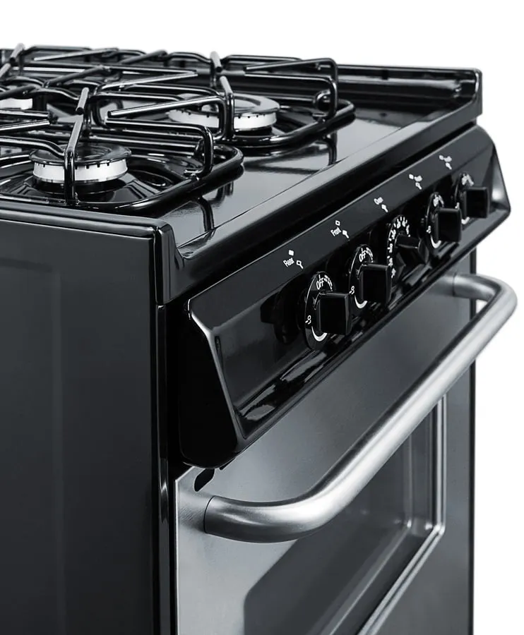 Summit TTM63027BKSW 24 Wide Gas Range
