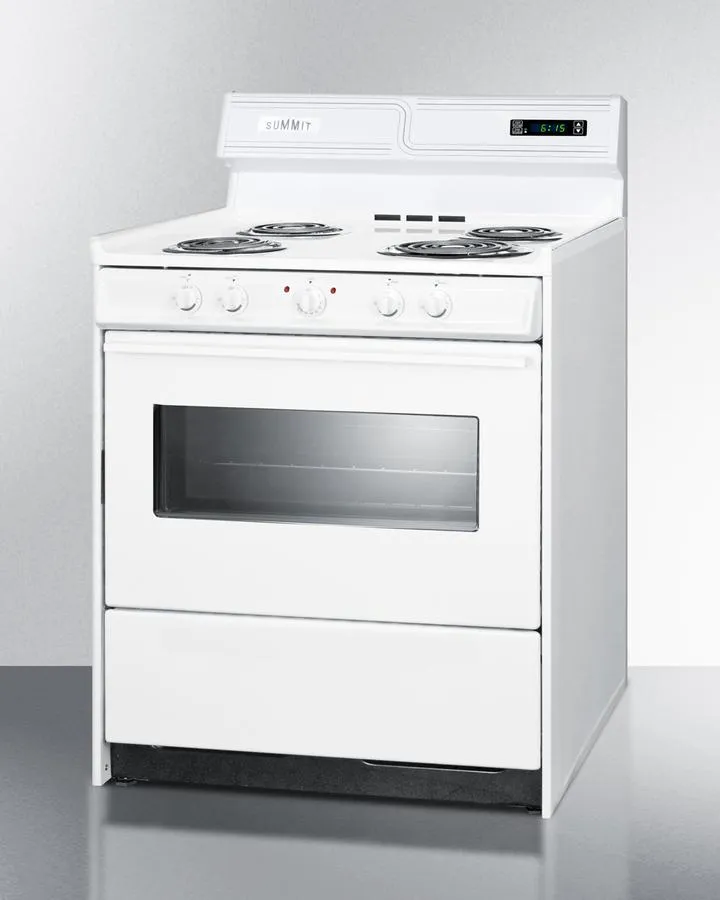 Summit WEM230KW 30 Wide Electric Coil Top Range