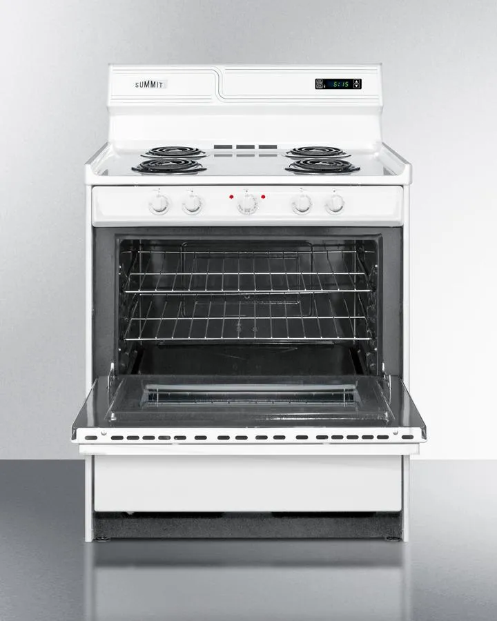 Summit WEM230KW 30 Wide Electric Coil Top Range