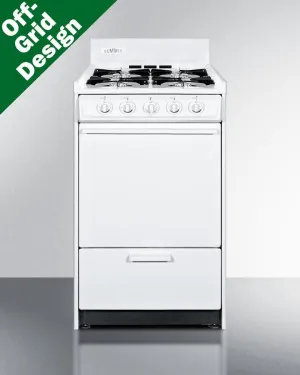 Summit WLM110P 20 Wide Propane Gas Range. Battery Start