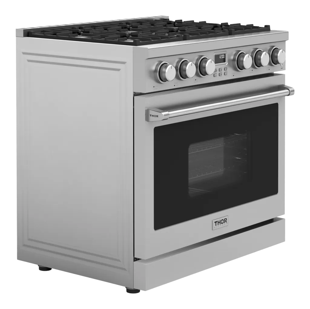 Thor Kitchen ARG36LP Thor Kitchen 36-Inch Contemporary Professional Gas Range - Arg36Lp