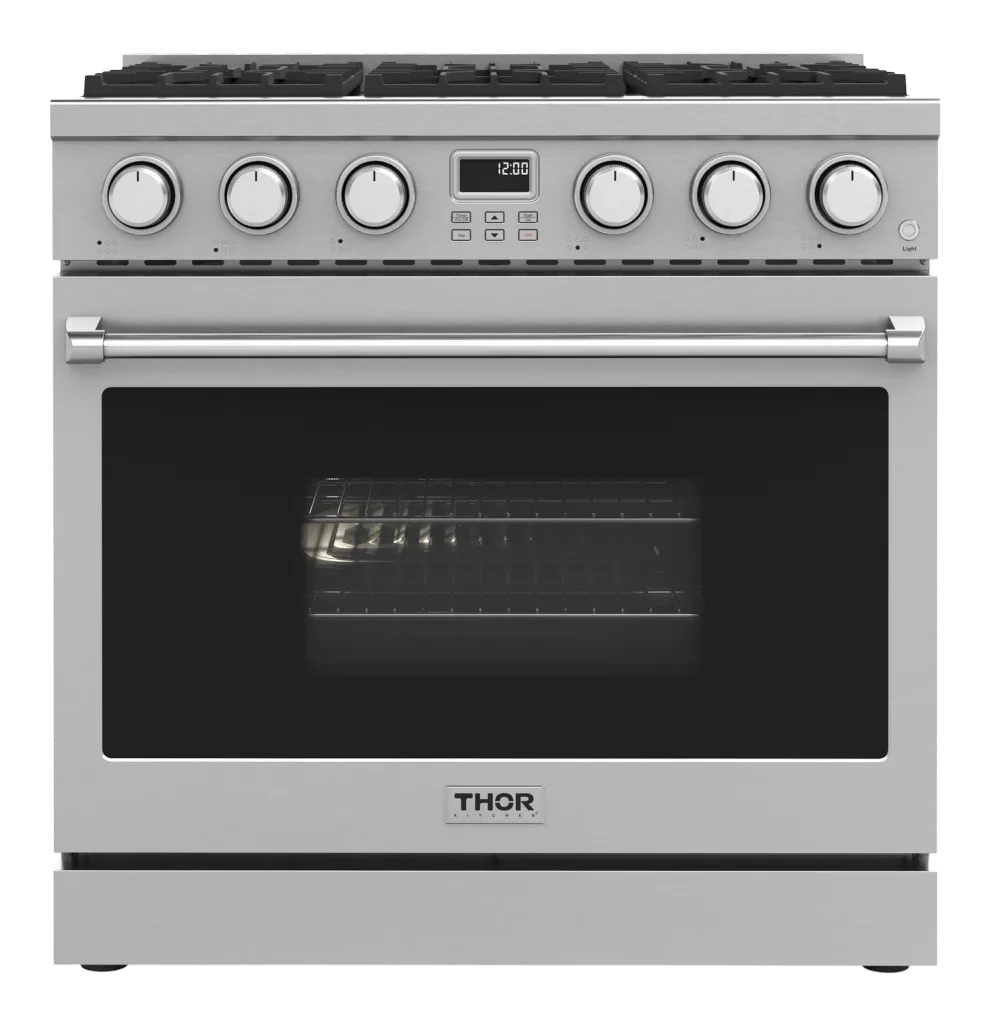 Thor Kitchen ARG36LP Thor Kitchen 36-Inch Contemporary Professional Gas Range - Arg36Lp