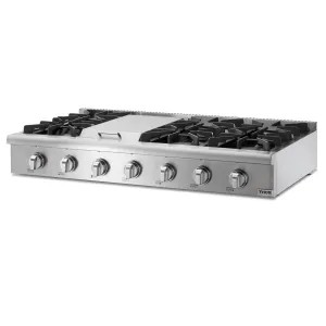 Thor Kitchen HRT4806ULP 48 Inch Professional Gas Rangetop In Stainless Steel - Liquid Propane