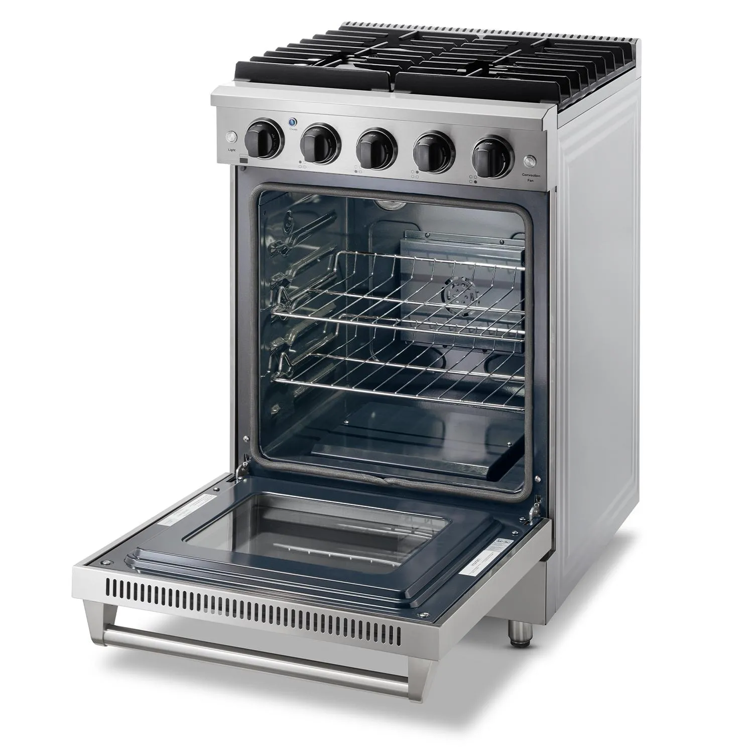 Thor Kitchen LRG2401ULP 24 Inch Freestanding Gas Range In Stainless Steel - Liquid Propane