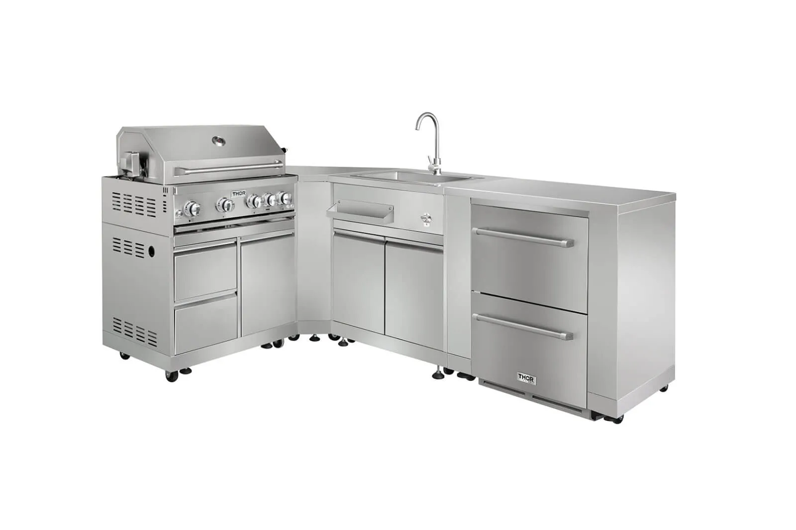 Thor Kitchen MK04SS304 32 Inch 4-Burner Gas Bbq Grill With Rotisserie In Stainless Steel