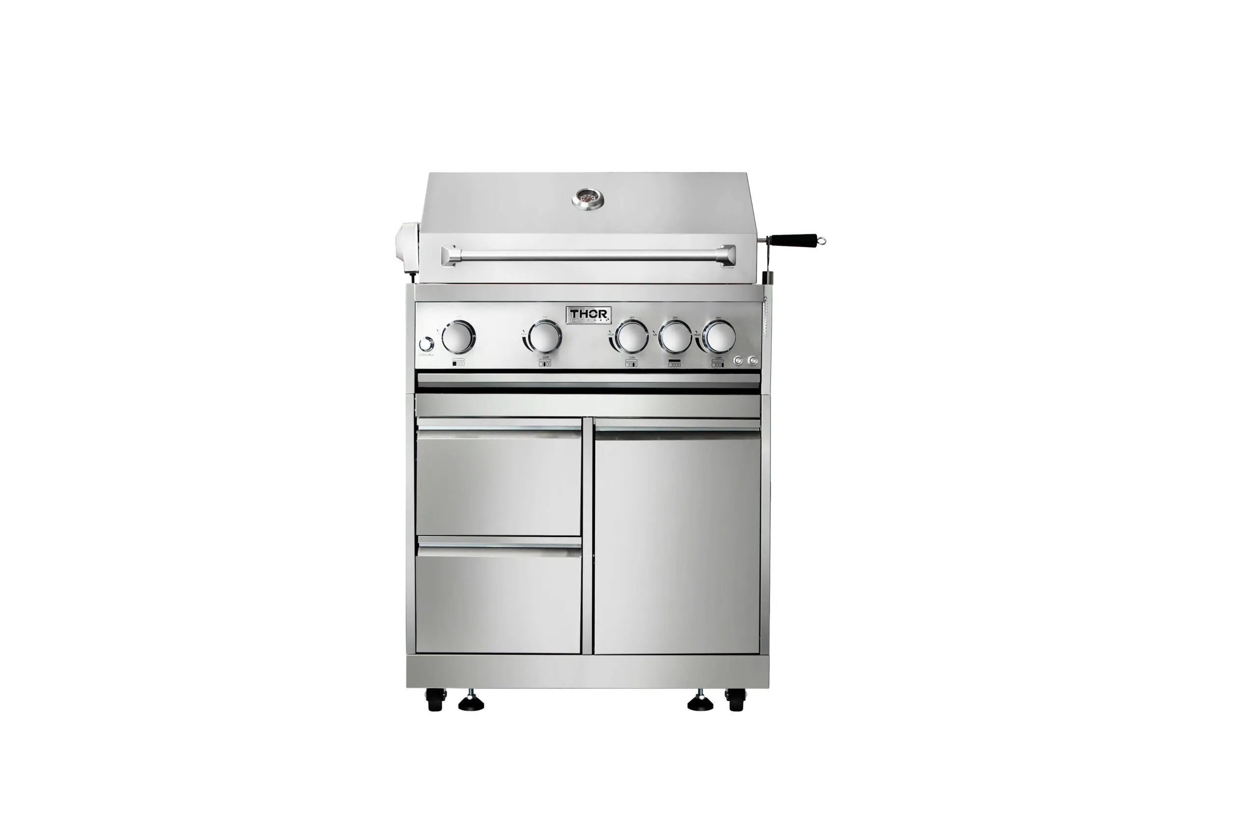 Thor Kitchen MK04SS304 32 Inch 4-Burner Gas Bbq Grill With Rotisserie In Stainless Steel