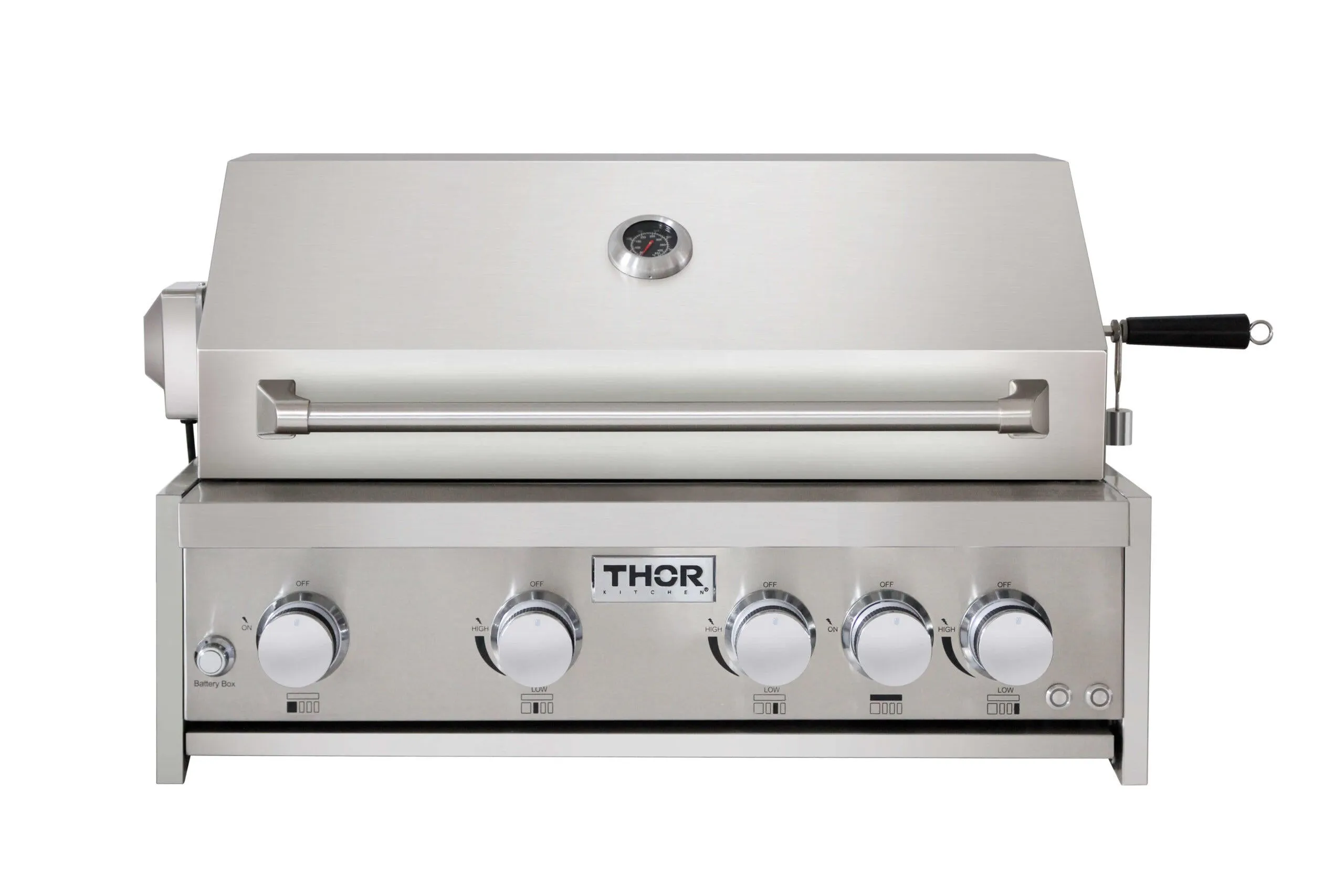 Thor Kitchen MK04SS304 32 Inch 4-Burner Gas Bbq Grill With Rotisserie In Stainless Steel