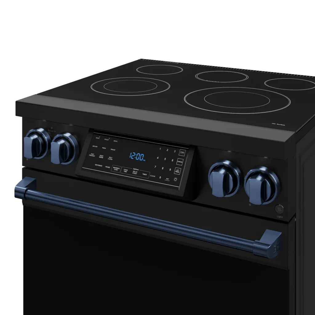 Thor Kitchen RSE30BBLU 30 Inch Professional Electric Range With Tilt Panel Touch Control In Black/Navy Blue Gordon Ramsay Series - Rse30B-Blu