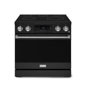 Thor Kitchen RSE36BSS 36 Inch Professional Electric Range With Tilt Panel Touch Control In Black/Stainless Steel Gordon Ramsay Series - Rse36B-Ss