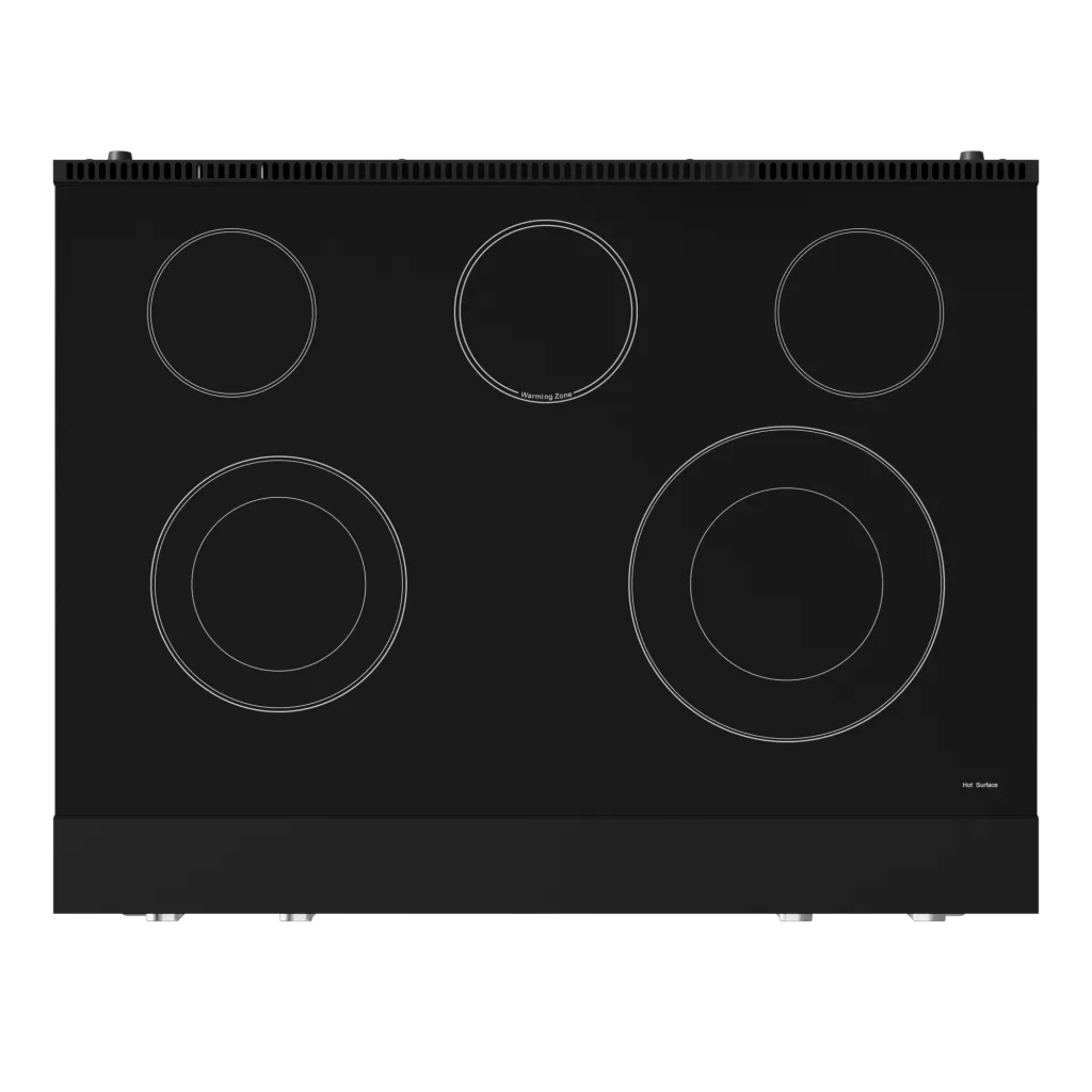 Thor Kitchen RSE36BSS 36 Inch Professional Electric Range With Tilt Panel Touch Control In Black/Stainless Steel Gordon Ramsay Series - Rse36B-Ss