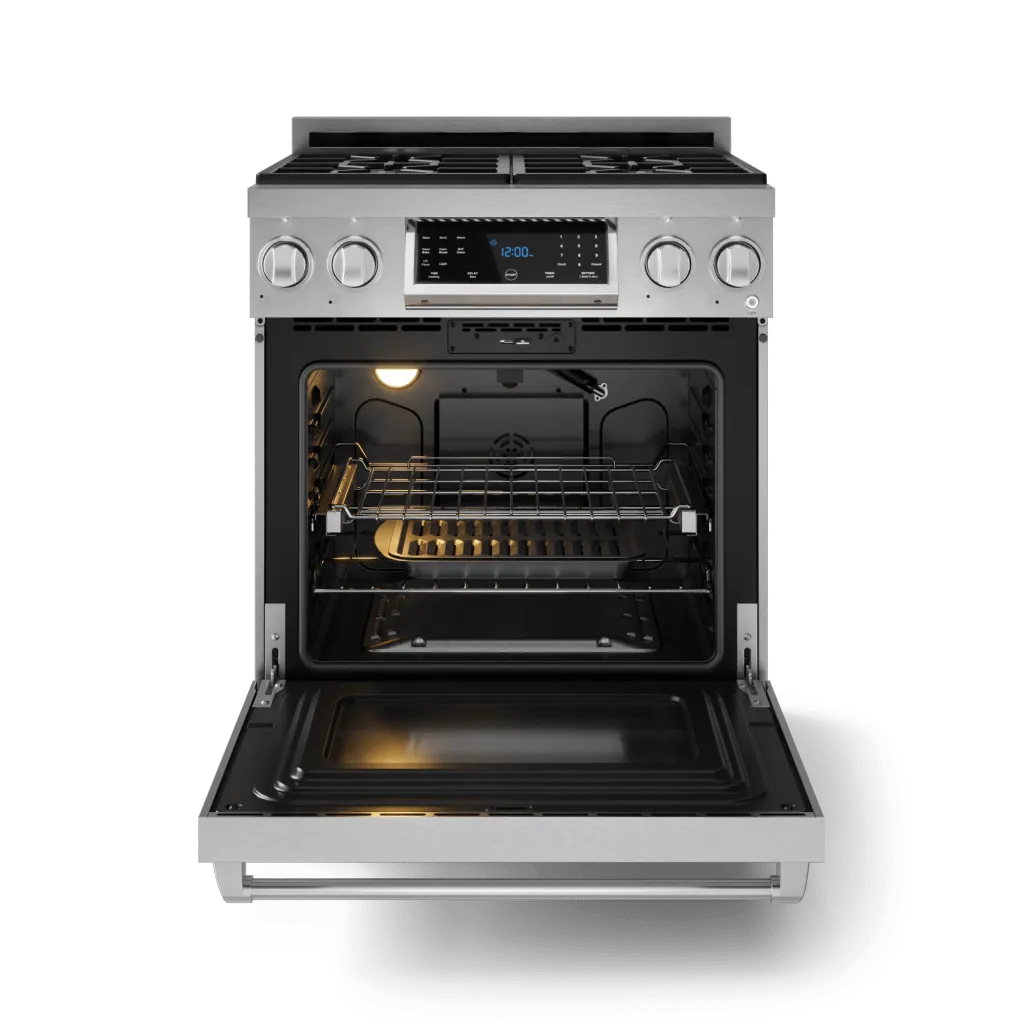 Thor Kitchen RSG30 30 Inch Professional Gas Range With Tilt Panel Touch Control In Stainless Steel Gordon Ramsay Series - Rsg30