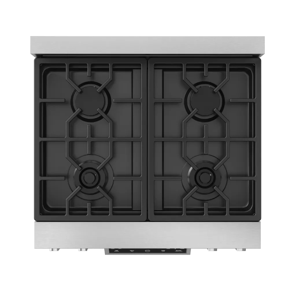 Thor Kitchen RSG30 30 Inch Professional Gas Range With Tilt Panel Touch Control In Stainless Steel Gordon Ramsay Series - Rsg30
