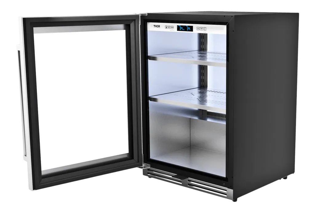 Thor Kitchen TBR24ULH Thor Kitchen 24-Inch Professional Undercounter Beverage Cooler - Model Tbr24U-Lh