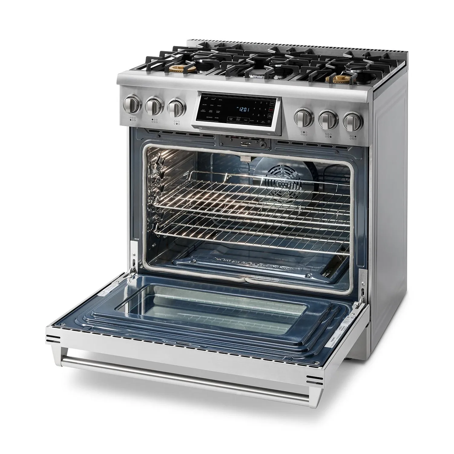 Thor Kitchen TRG3601LP 36 Inch Tilt Panel Professional Gas Range - Trg3601 / Trg3601Lp - Liquid Propane