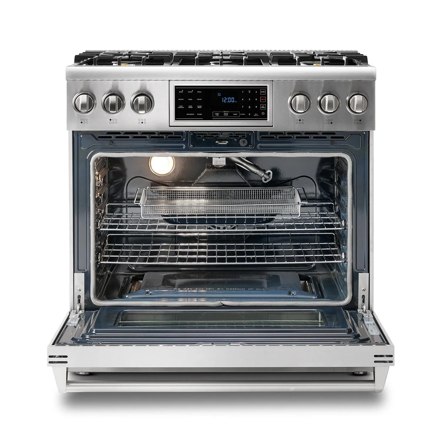 Thor Kitchen TRG3601LP 36 Inch Tilt Panel Professional Gas Range - Trg3601 / Trg3601Lp - Liquid Propane