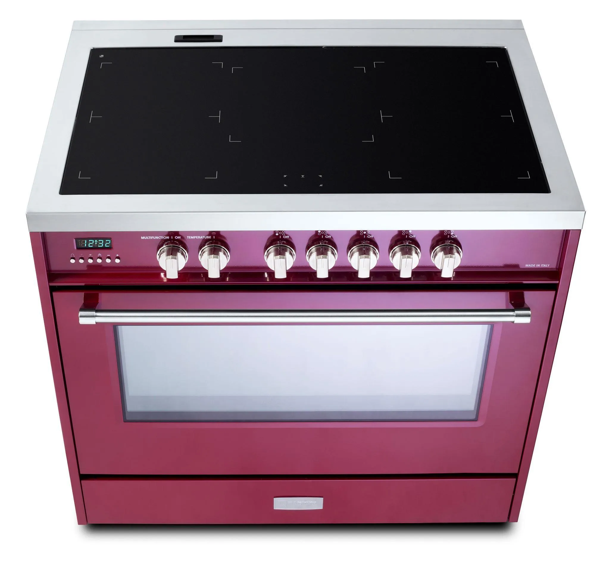 Verona VDFSIE365BU Designer 36 Induction Single Oven Range - Burgundy