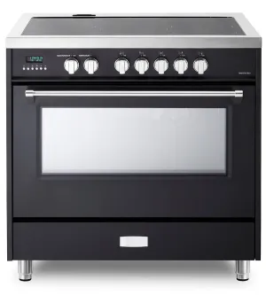 Verona VDFSIE365E Matte Black 36 Designer Induction Range