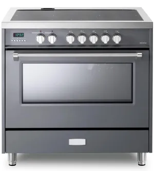 Verona VDFSIE365SG Slate Gray 36 Designer Induction Range