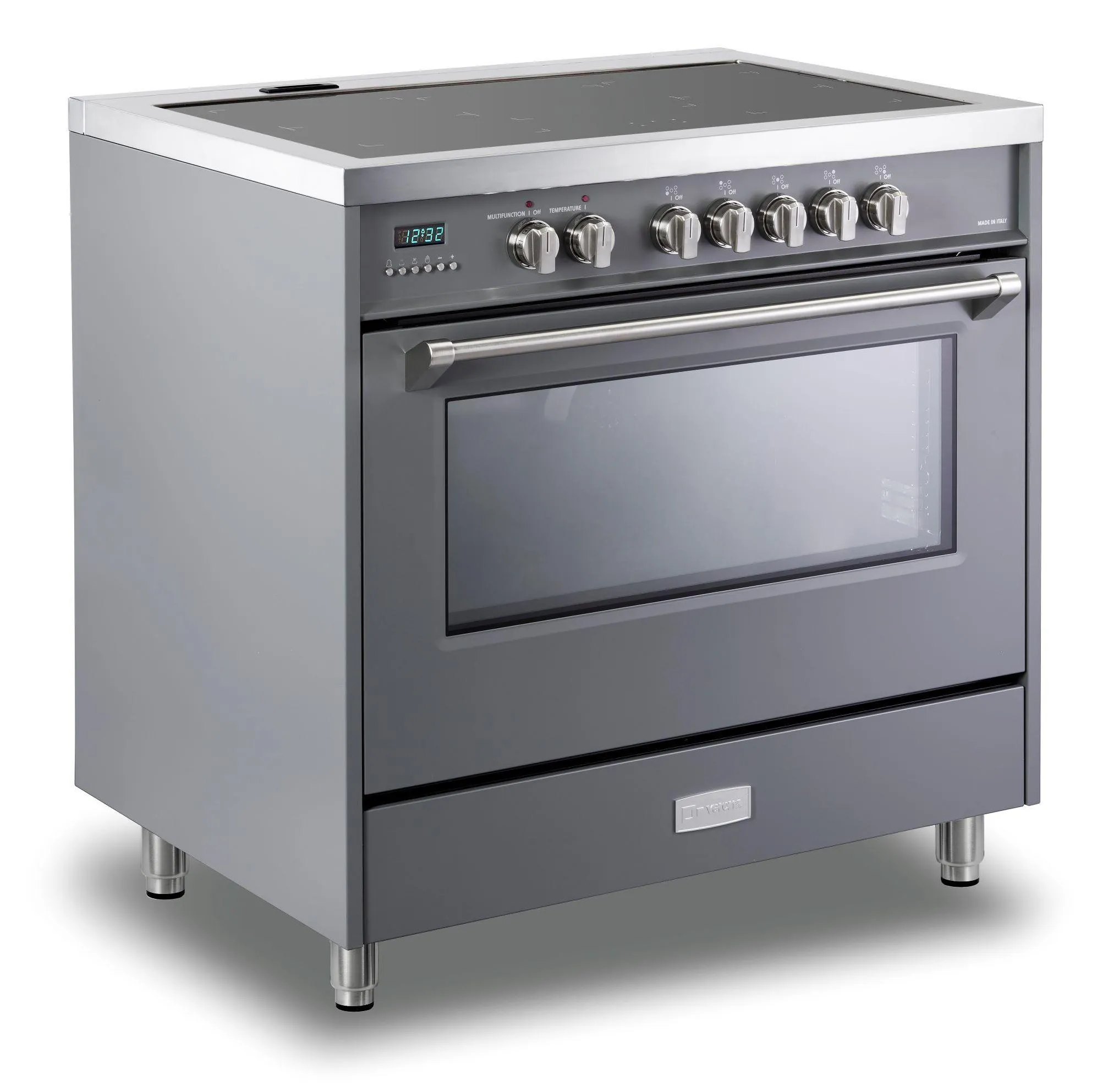 Verona VDFSIE365SG Slate Gray 36 Designer Induction Range