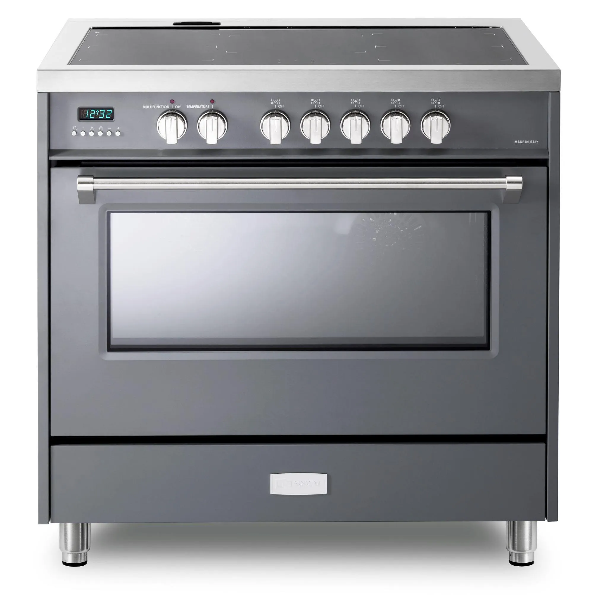 Verona VDFSIE365SG Slate Gray 36 Designer Induction Range