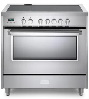 Verona VDFSIE365SS Stainless Steel 36 Designer Induction Range