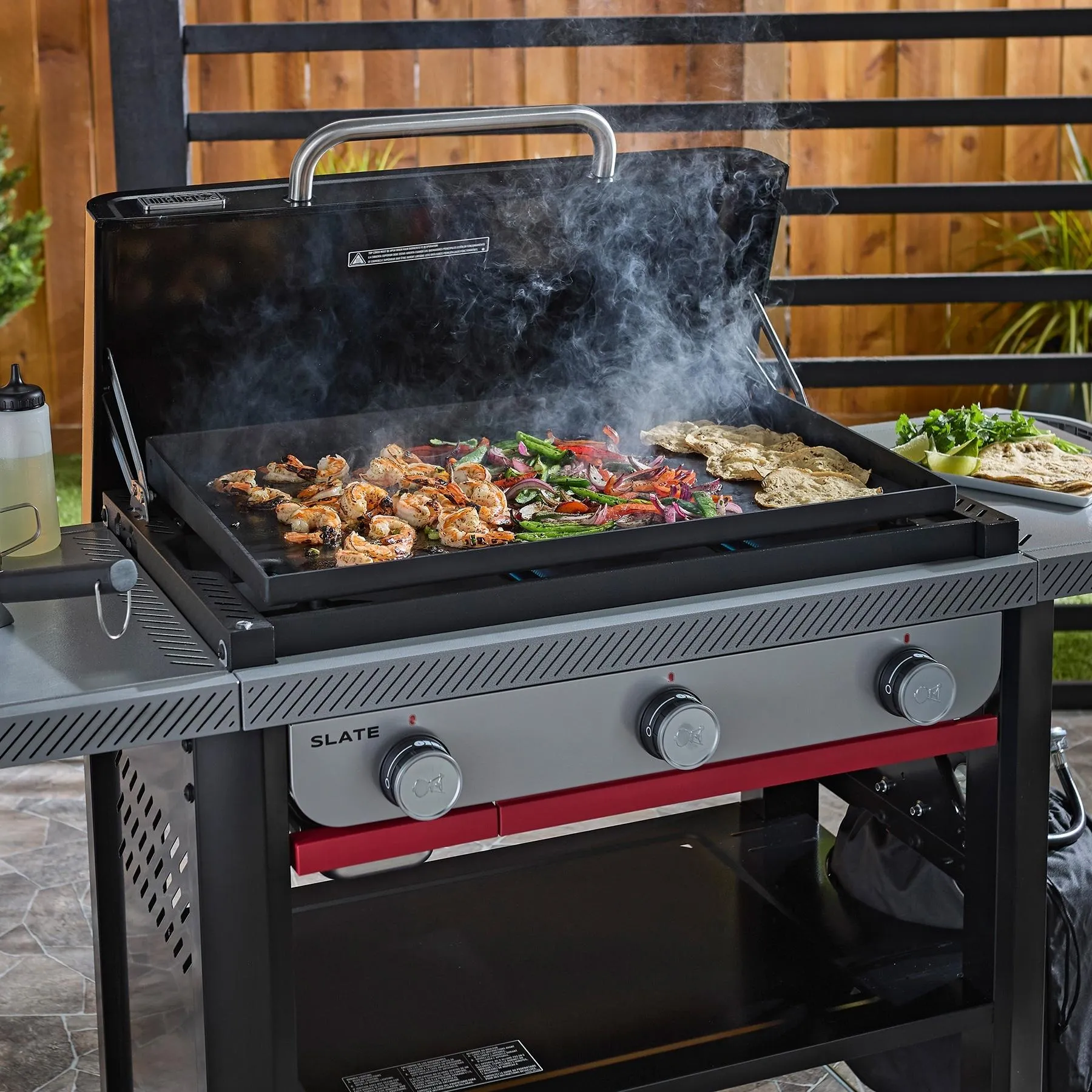 Weber 1501479 Slate 28 Rust-Resistant Griddle (Natural Gas) - Black